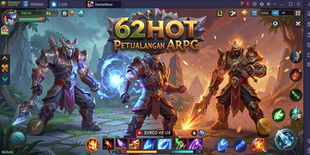 Tampilan gameplay ARPG yang mendebarkan di 62HOT.
