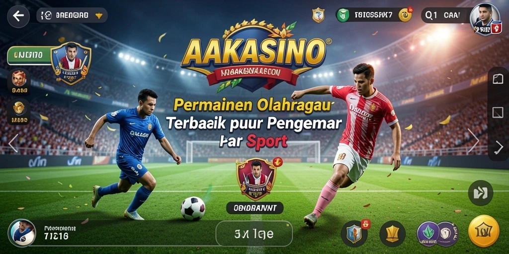 Tampilan gameplay menegangkan di AAKASINO dengan berbagai olahraga.