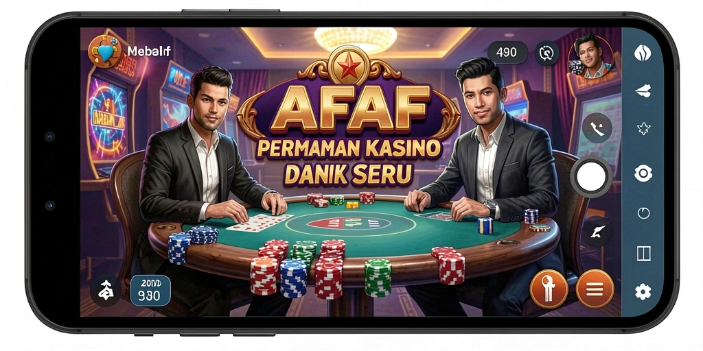 Screenshot utama AFAF menampilkan gameplay seru permainan Kasino.