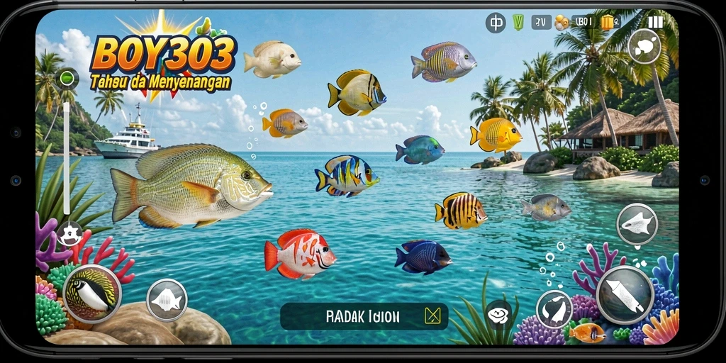 Tampilan gameplay BOY303 yang seru dan mengasyikkan saat menembak ikan.