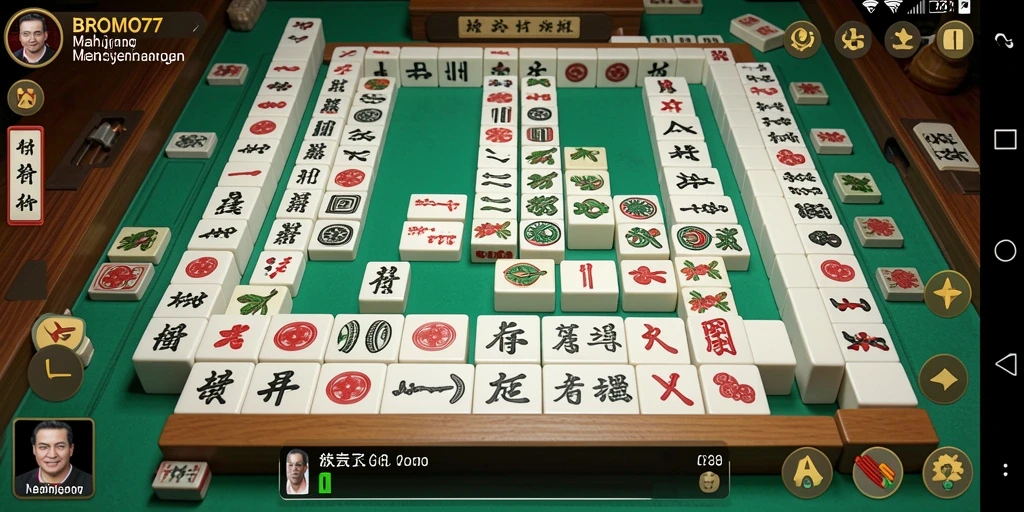 Gameplay BROMO77 yang menampilkan keseruan permainan Mahjong.