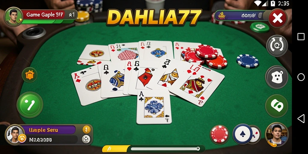 Tampilan gameplay DAHLIA77 yang seru dan interaktif.