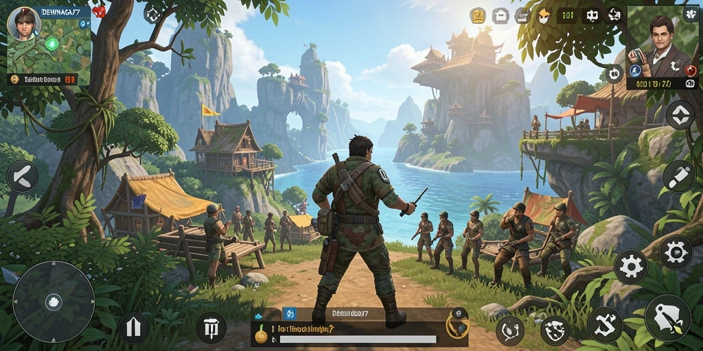 Tampilan gameplay DEWANAGA77 yang penuh petualangan di dunia terbuka.