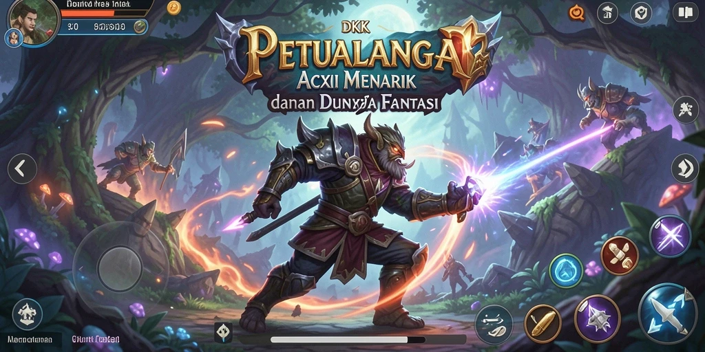 Tampilan gameplay ARPG DKK yang penuh aksi dan petualangan.