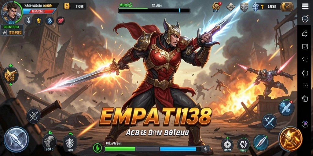 Tampilan aksi seru dalam gameplay Fighting EMPATI138.