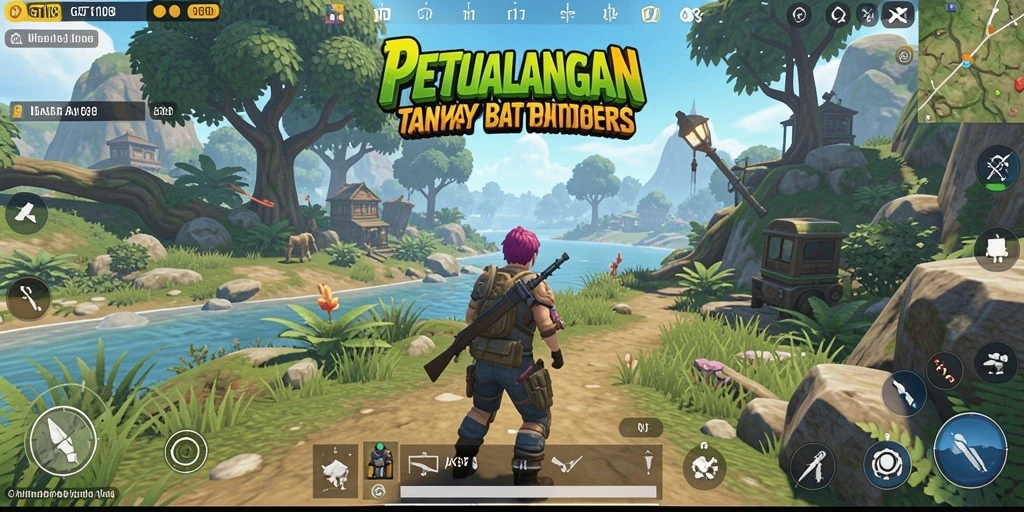 Screenshot menampilkan aksi seru dalam gameplay Open World.