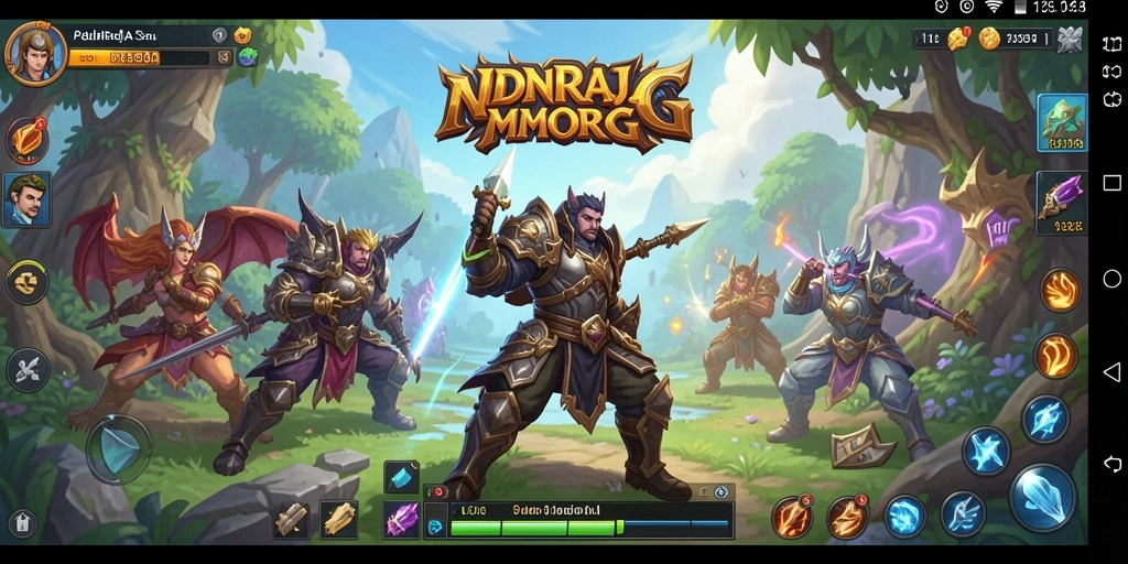 Tampilan gameplay menarik dari IDNRAJA dalam dunia MMORPG.