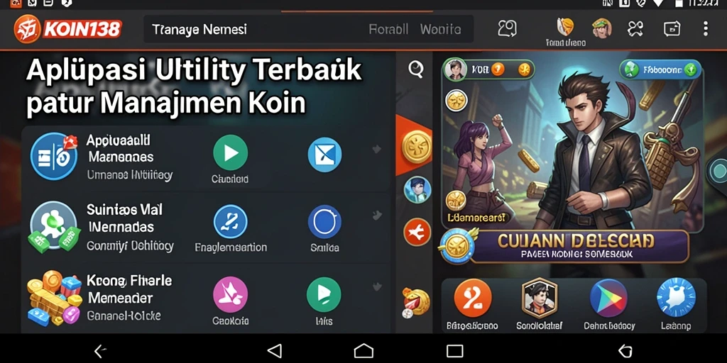 Tampilan utama KOIN138 yang user-friendly untuk manajemen koin.