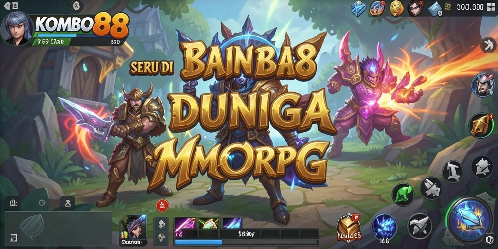 Tampilan screenshot gameplay KOMBO88 dengan aksi seru MMORPG.