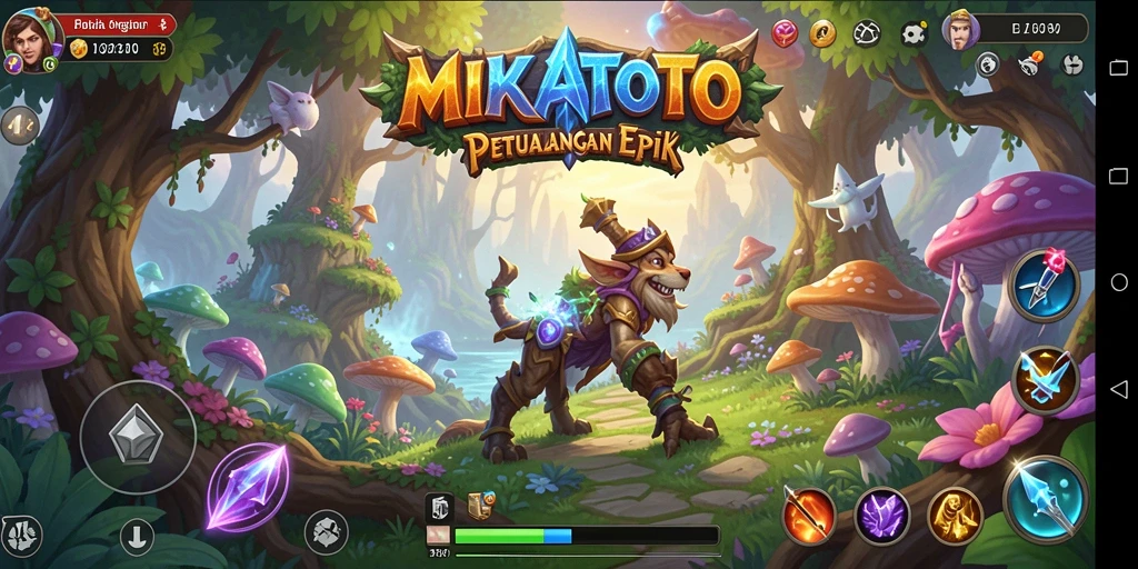 Screenshot menampilkan pertarungan seru dalam dunia MIKATOTO.