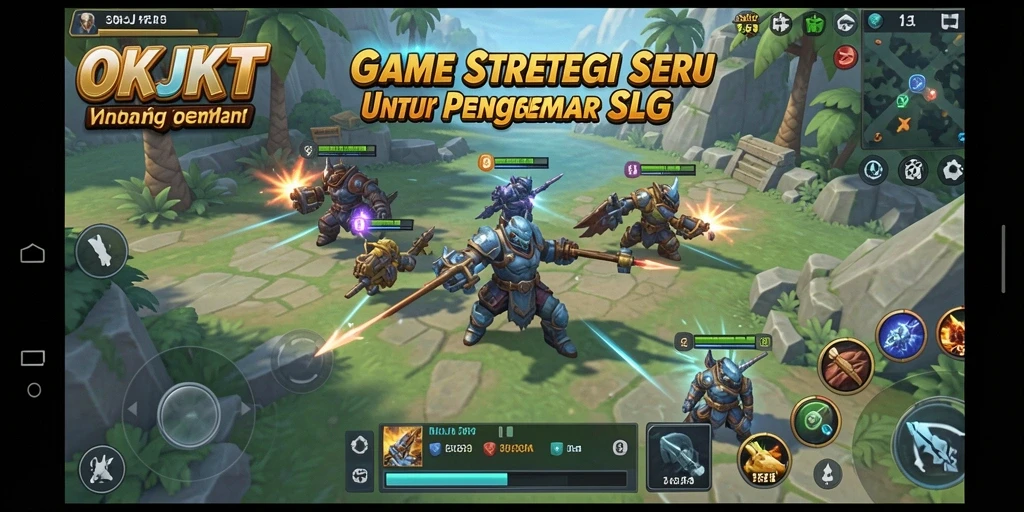 Tampilan gameplay seru dan strategi di OKJKT.