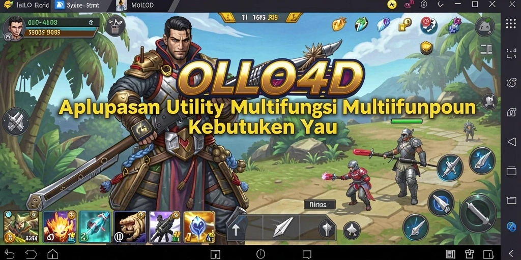 Tampilan antarmuka OLLO4D yang memudahkan navigasi dan penggunaan sehari-hari.