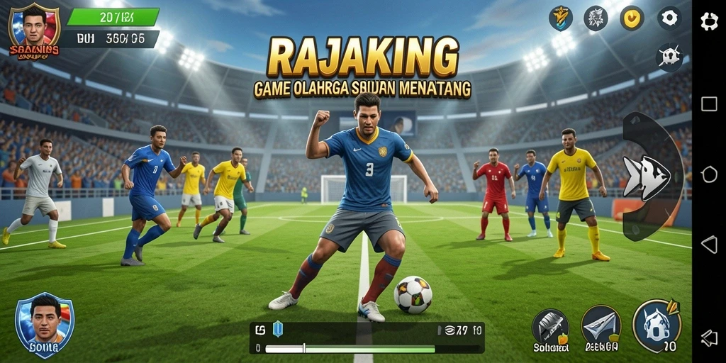 Tangkapan layar gameplay RAJAKING yang penuh aksi.
