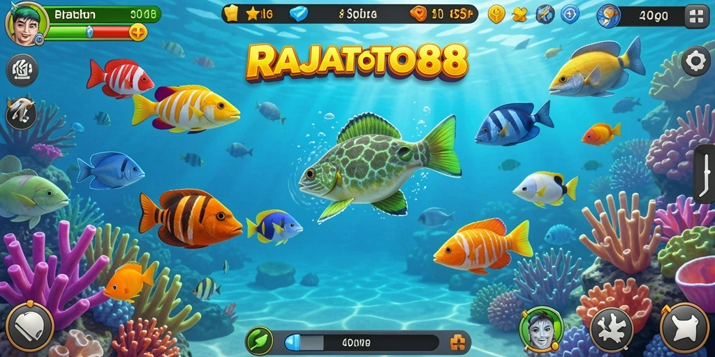 Tangkapan ikan seru di dalam game RAJATOTO88.