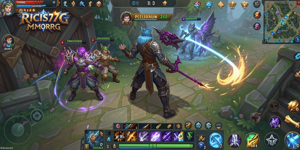 Tampilan gameplay RICIS77 yang mengesankan dalam dunia MMORPG.