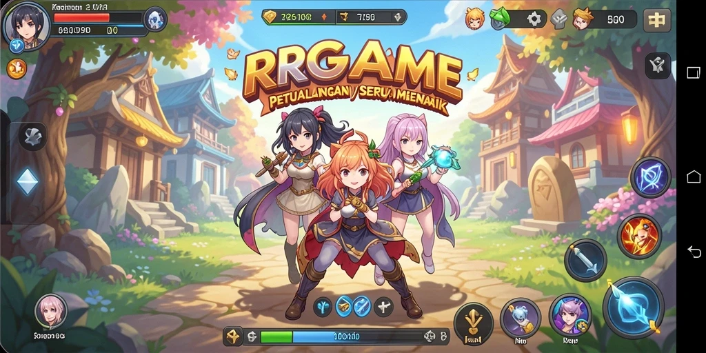 Tampilan gameplay RPGAME yang menakjubkan dan penuh aksi.
