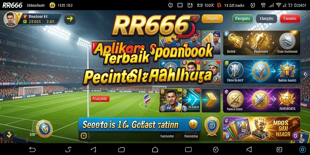 Tangkapan layar utama RR666 menampilkan antarmuka taruhan Sportsbook yang menarik.