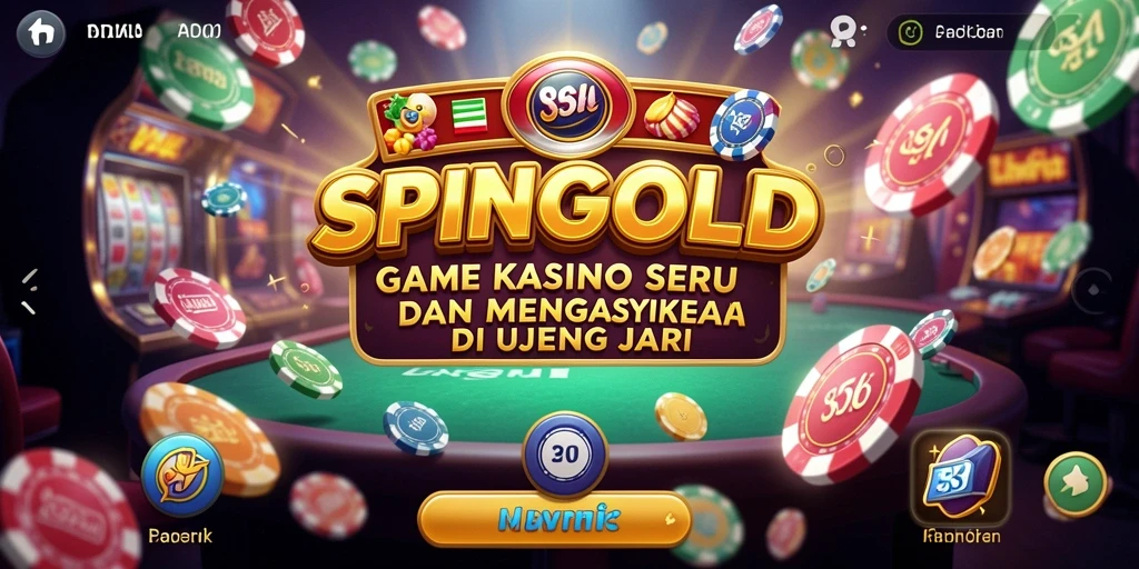 Gameplay SPINGOLD yang menarik dengan grafis memukau dan suasana Kasino yang mengasyikkan.