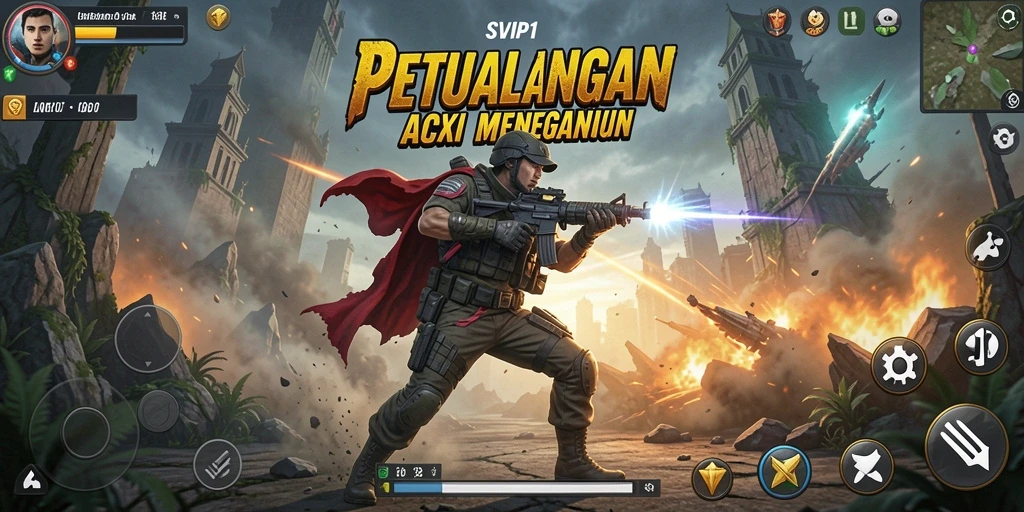 Tangkapan layar gameplay SVIP1 yang penuh aksi dan mendebarkan.