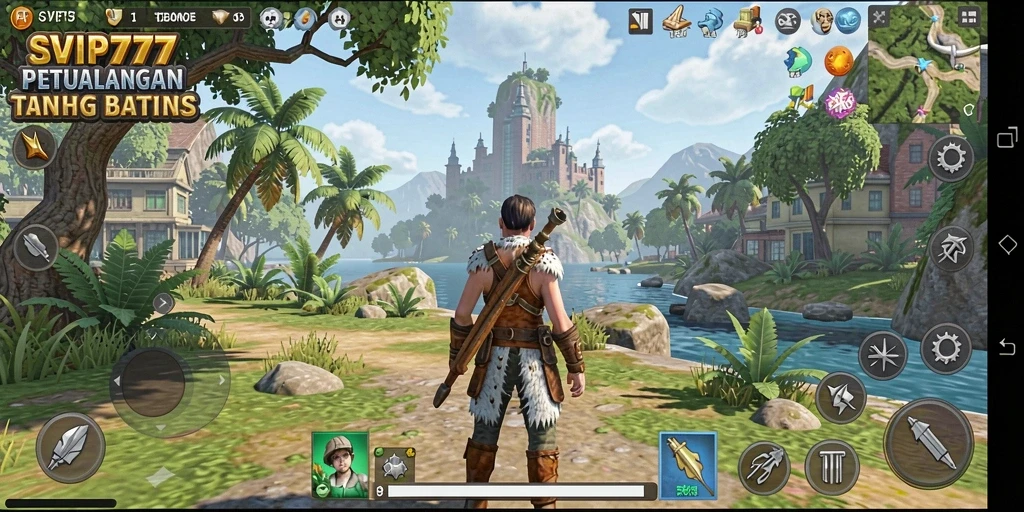 Screenshot menunjukkan petualangan seru dalam dunia Open World SVIP777.