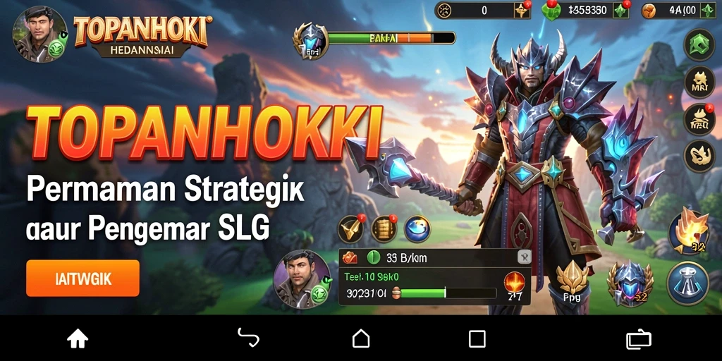 Tampilan gameplay TOPANHOKI yang menarik dan strategis.