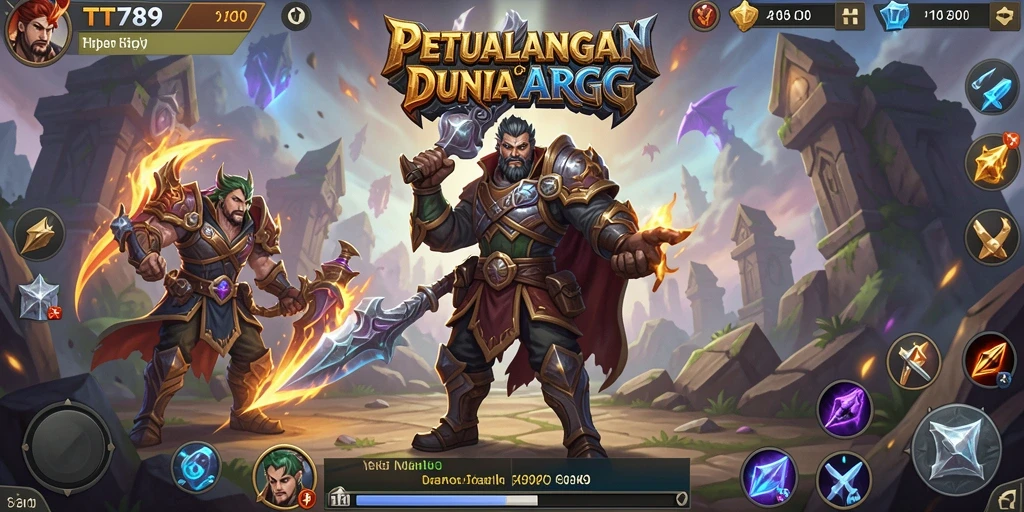 Screenshot gameplay TT789 menampilkan aksi mendebarkan di dunia ARPG.