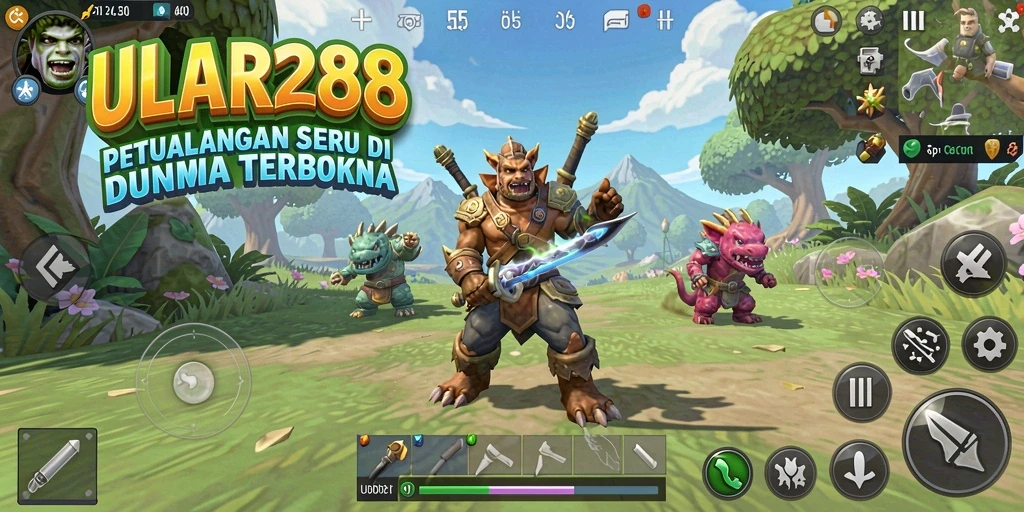 Tampilan gameplay ULAR288 yang menakjubkan di dunia terbuka.