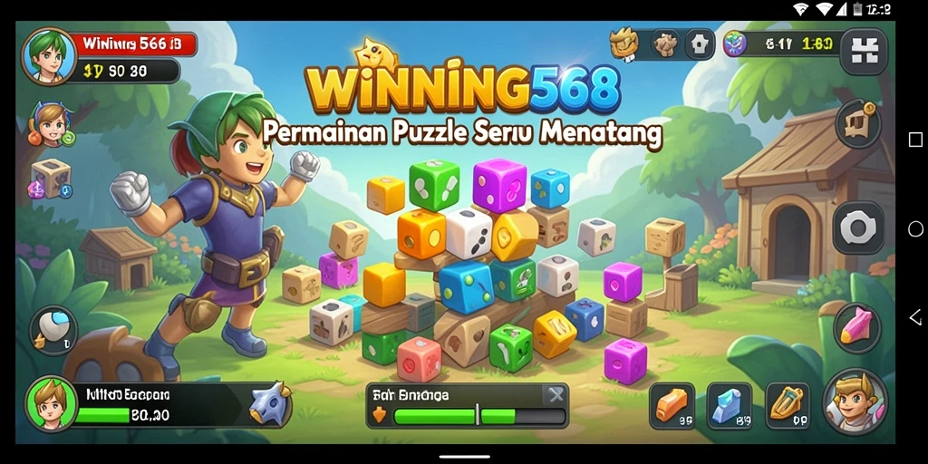 Gameplay WINNING568 menampilkan berbagai teka-teki menarik dan tantangan seru.