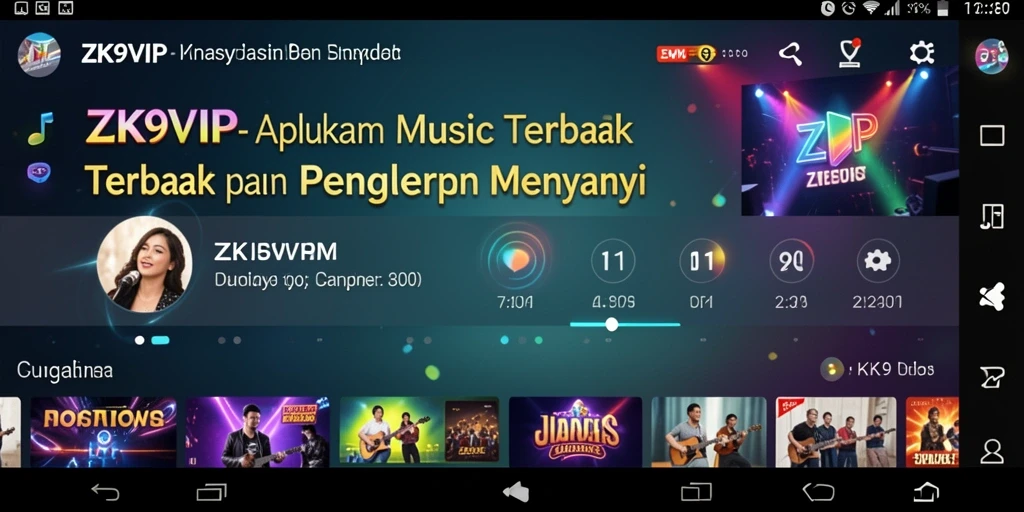 Tampilan gameplay ZK9VIP dengan fitur karaoke yang menarik.